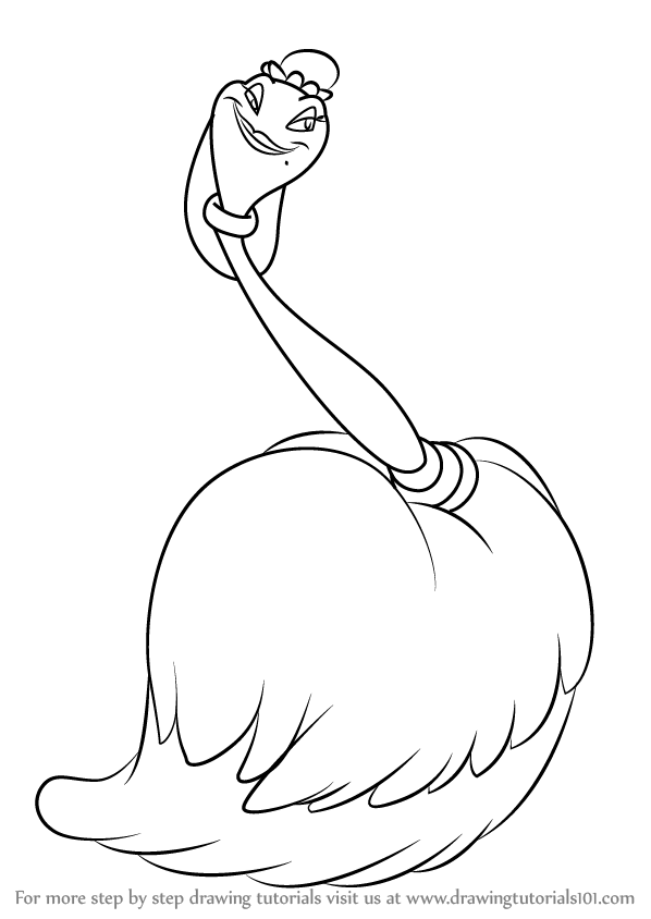 598x844 Learn How To Draw Babette From Beauty And The Beast - Beauty And Beast Drawing