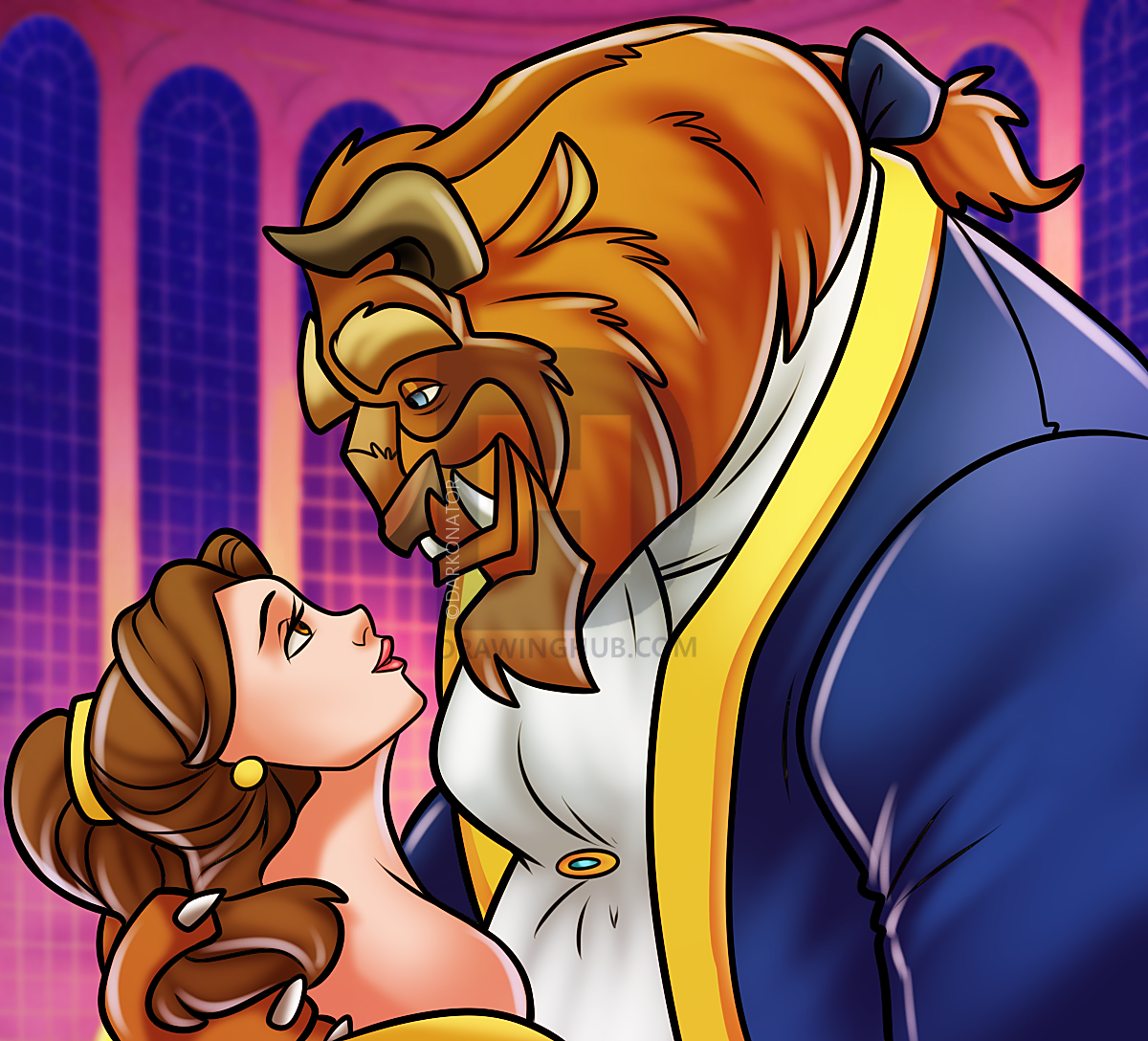 Beauty And The Beast Drawing At Paintingvalley Com Explore Collection Of Beauty And The Beast Drawing