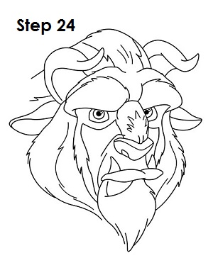 300x388 How To Draw The Beast - Beauty And The Beast Drawing