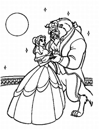 415x547 The Beauty And The Beast - Beauty And The Beast Drawing