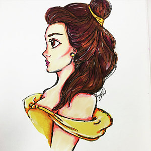 300x300 Beauty And The Beast Drawings Fine Art America - Beauty And The Beast Drawing