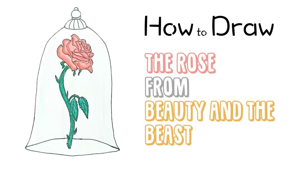 1280x720 How To Draw The Rose From Beauty And The Beast - Beauty And The Beast Rose Drawing