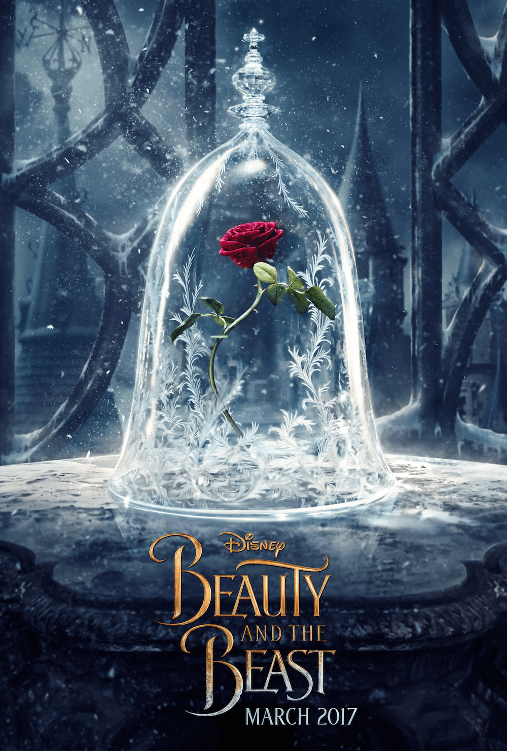1000x1482 The New Beauty The Beast Poster Design A Not So Enchanted Rose - Beauty And The Beast Rose Drawing