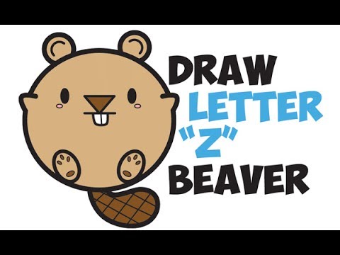 480x360 how to draw a beaver - Beaver Cartoon Drawing