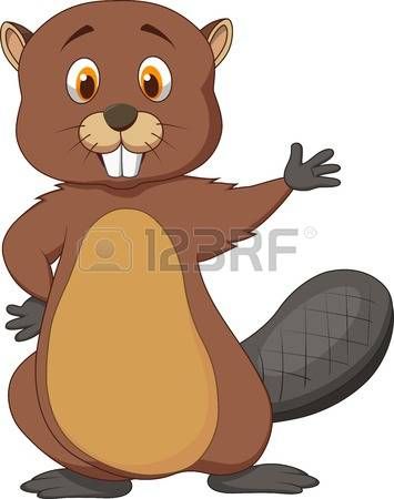355x450 beaver cute beaver cartoon waving beaver beaver cartoon - Beaver Cartoon Drawing