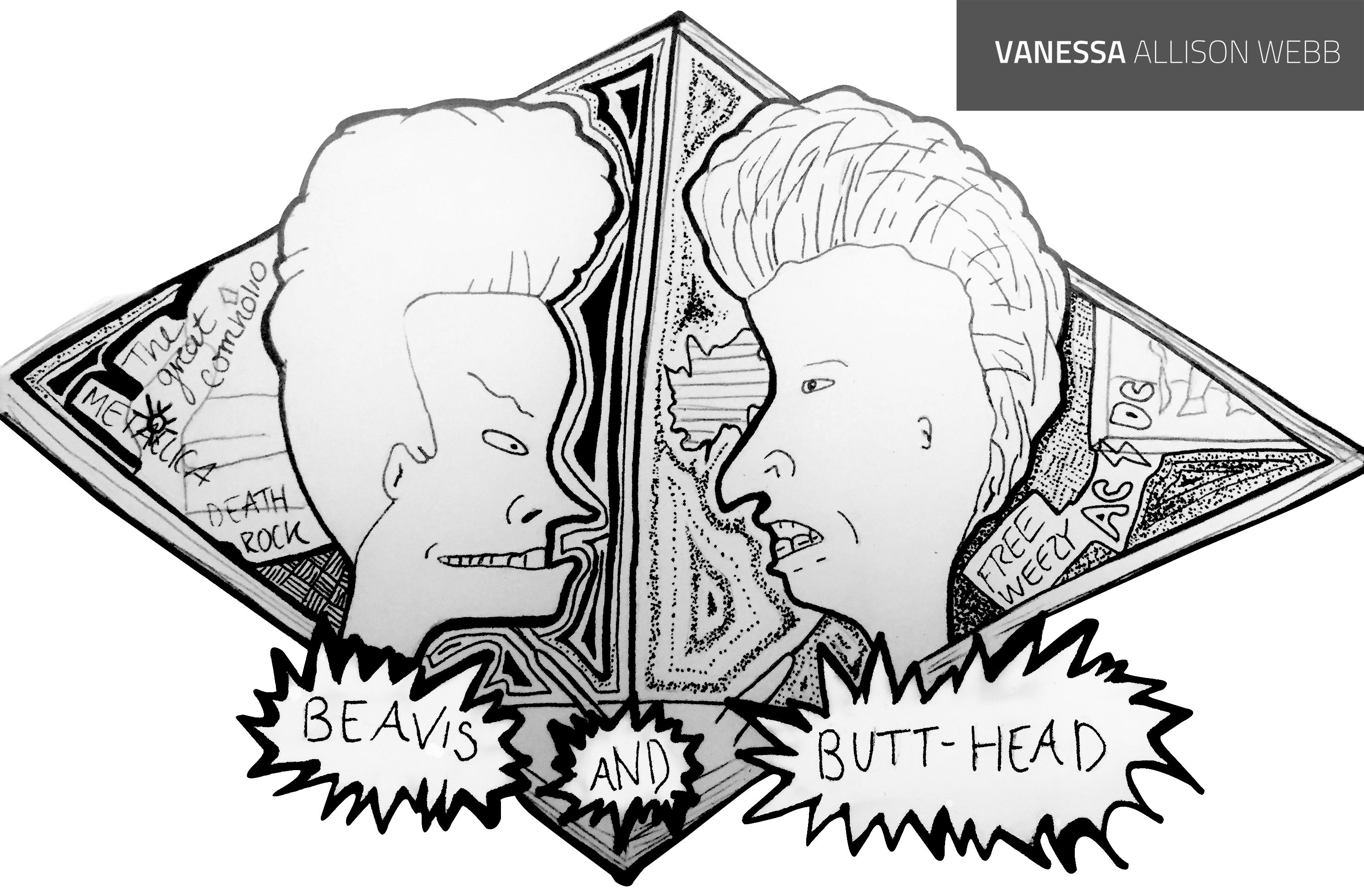 2976x1957 beavis and butthead - Beavis And Butthead Drawing