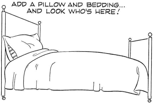 600x403 How To Draw Cartoon Beds In One Point Perspective - Bed Drawing