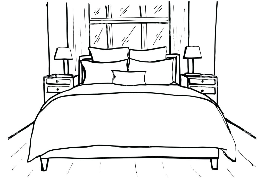 Bed Drawing At Paintingvalley Com Explore Collection Of