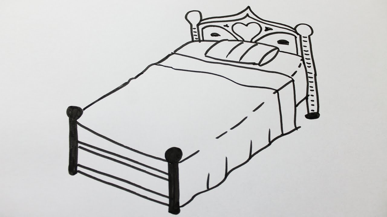 Bed Drawing at PaintingValley.com | Explore collection of Bed Drawing