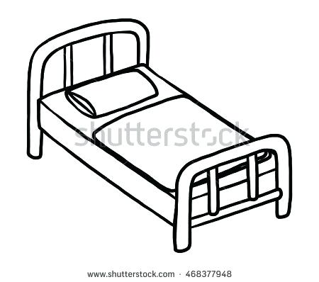 450x398 bed drawing easy - Bed Drawing
