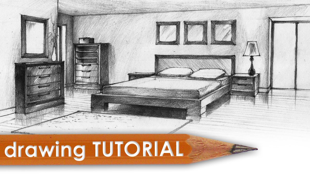 1280x720 Drawing Tutorial - Bedroom Drawings