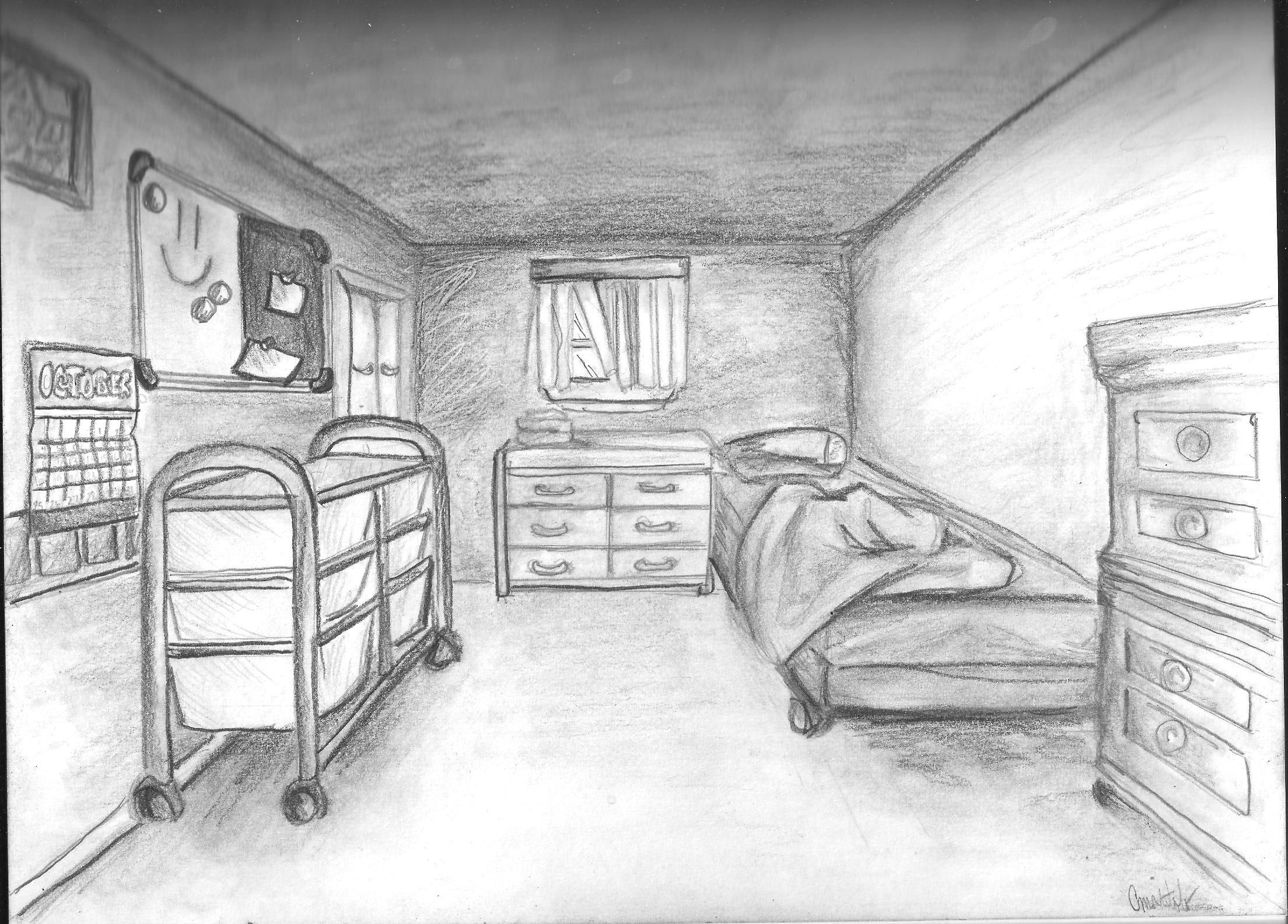 2208x1584 one point perspective bedroom drawing hd wallpaper free download - Bedroom Drawings