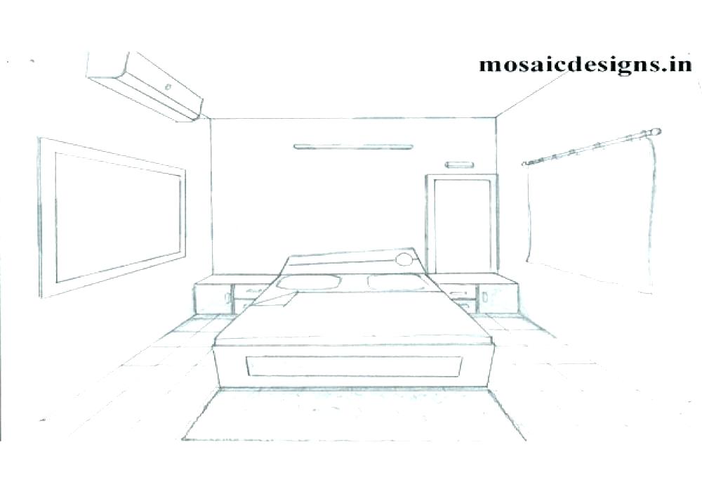 Bedroom Perspective Drawing At Paintingvalley Com Explore