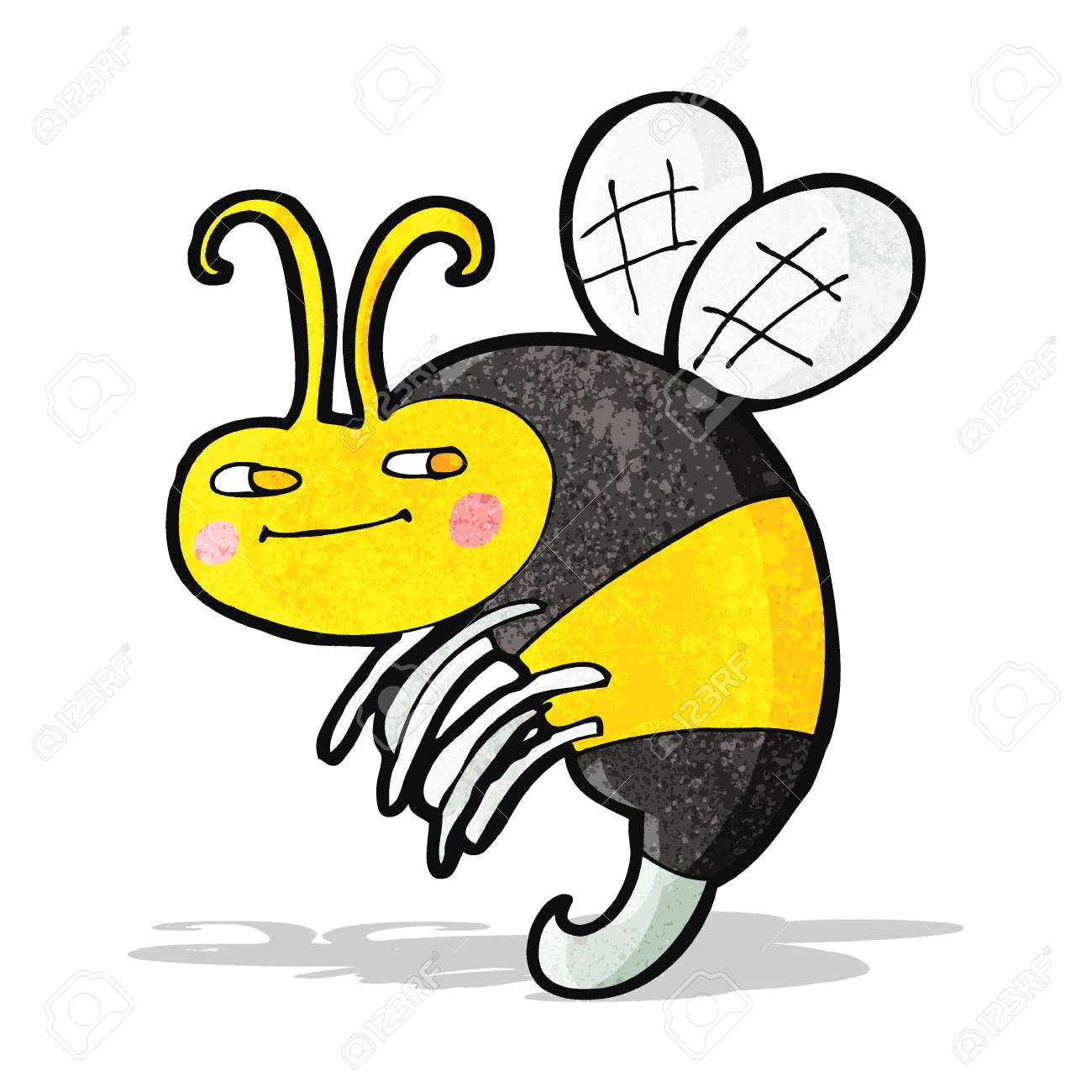 1300x1300 Drawing A Cartoon Bee Troller Us - Bee Cartoon Drawing