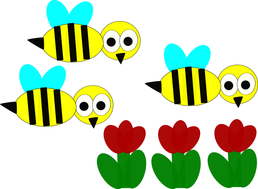1021x750 Bee Flower Computer Icons Drawing Cartoon Cc0 - Bee Drawing Cartoon