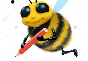 300x210 bee pencil sketch cartoon how to draw a cartoon bee easy drawing - Bee Drawing Cartoon