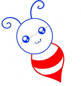 284x302 How To Draw How To Draw A Bee For Kids - Bee Drawing Easy
