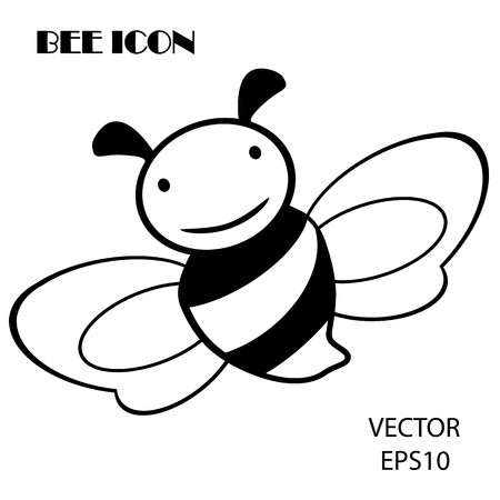 450x450 bee icon bee drawing bee outline vector - Bee Drawing Images