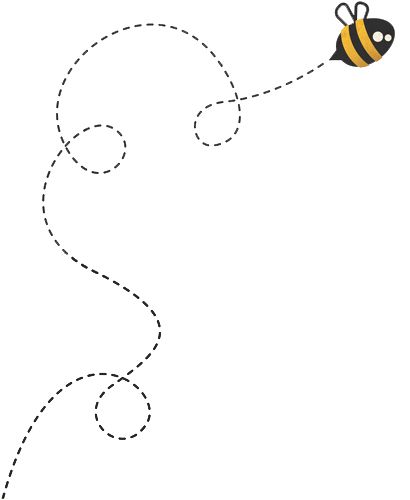 410x500 Bee Line Clipart - Bee Line Drawing