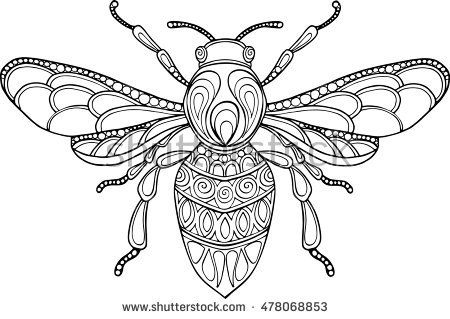 Bee Line Drawing at PaintingValley.com | Explore collection of Bee Line ...