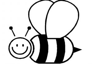 300x210 Drawing Of Honey Bee How To Draw A Cartoon Bee Steps - Bee Line Drawing