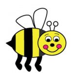 150x150 Draw A Bumble Bee Yago Coloring - Bee Simple Drawing