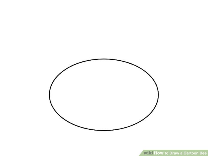 728x546 How To Draw A Cartoon Bee Steps - Bee Simple Drawing