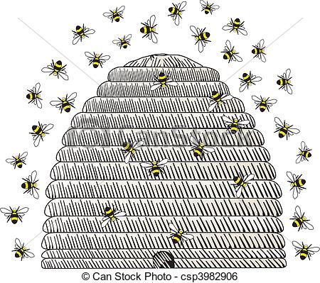 450x399 beehive - Beehive Drawing