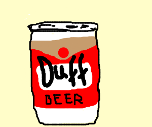 300x250 Duff Beer Can Drawing - Beer Can Drawing