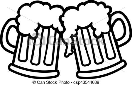 450x290 Beer Mugs Cartoon Cheers - Beer Drawing