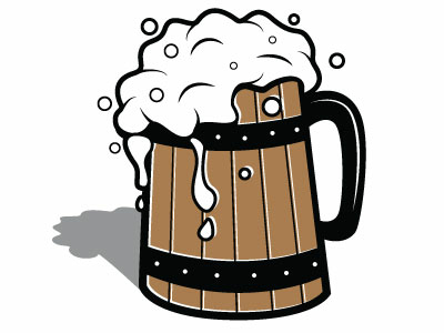 400x300 pint beer vector drawing - Beer Drawing