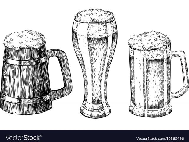 640x480 Drawn Beer Glass Drawing - Beer Glass Drawing