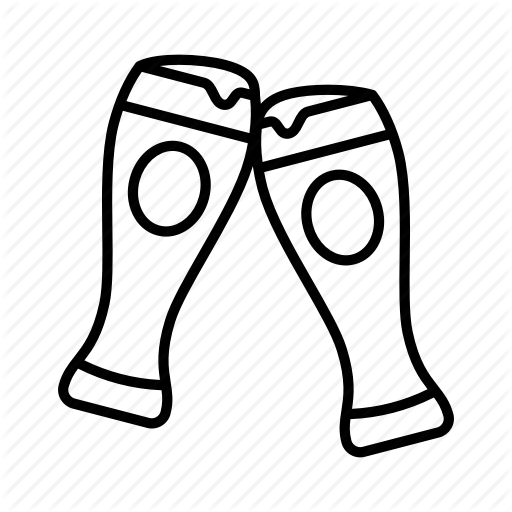 512x512 Alcohol, Beeg, Beer Glass, Cheers, Glasses, Party, Soccer Icon - Beer Glass Drawing