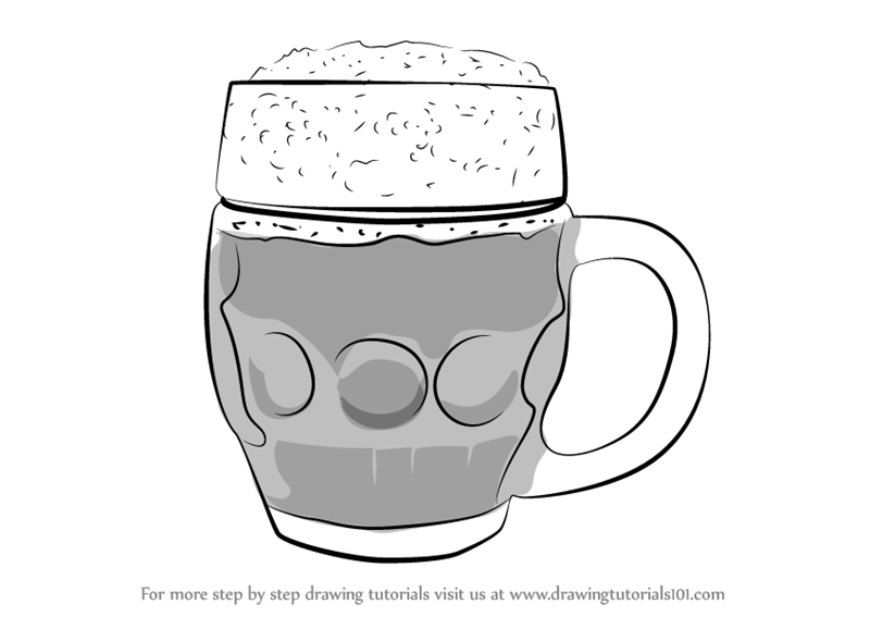 800x567 learn how to draw beer mug - Beer Mug Drawing