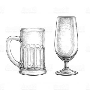 300x300 stock illustration beer mug vector hand draw doodle sketch cartoon - Beer Mug Drawing
