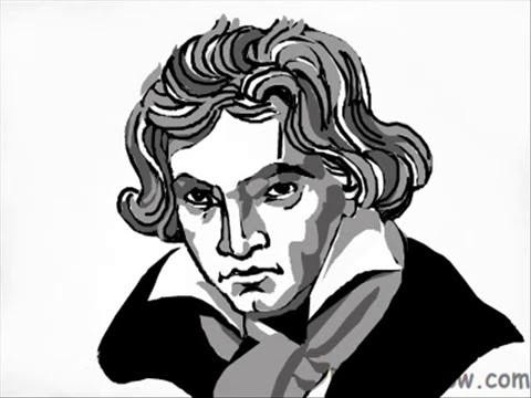 480x360 How To Draw Ludvig Van Beethoven - Beethoven Drawing