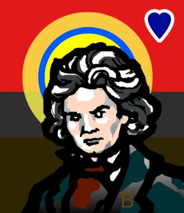 375x434 Beethoven Drawing - Beethoven Drawing