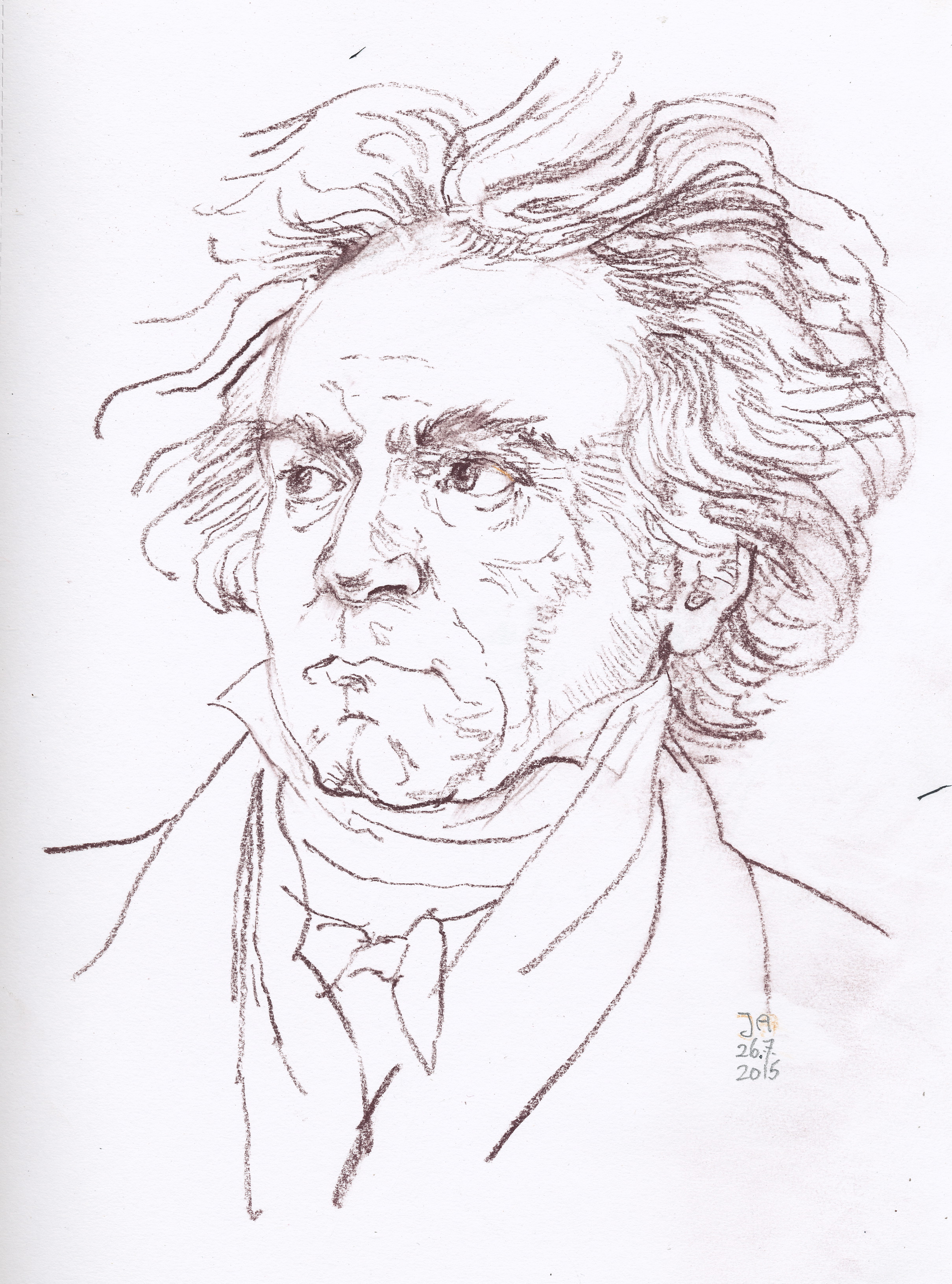 2419x3263 Beethoven Drawing Art Drawing Skill - Beethoven Drawing