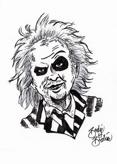400x562 beetlejuice cartoon drawing - Beetlejuice Drawings