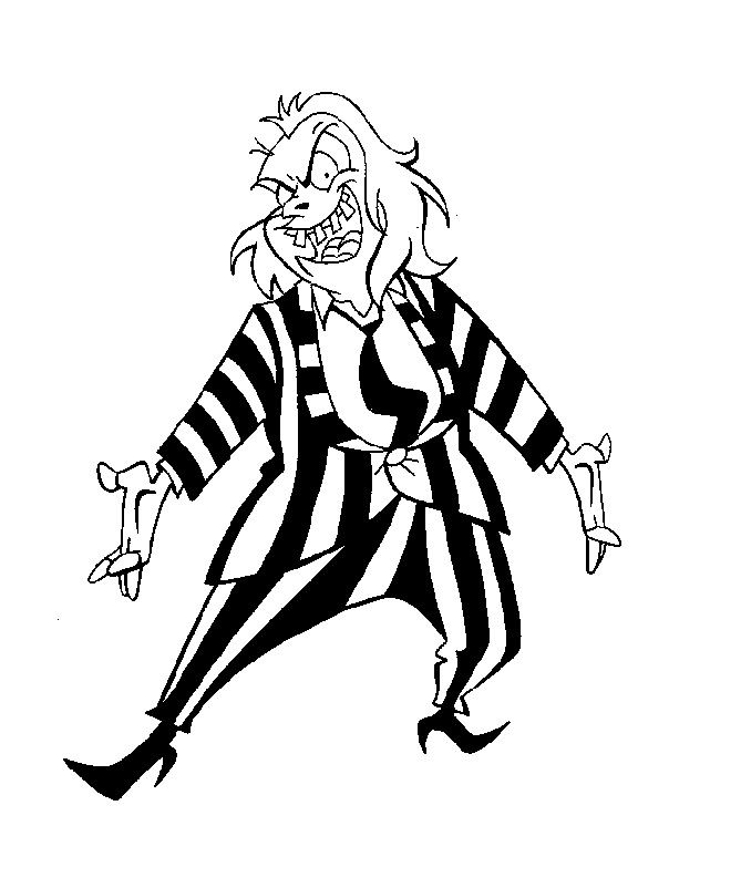 669x802 beetlejuice cartoon drawing - Beetlejuice Drawings