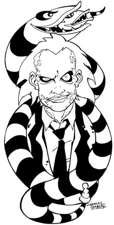 236x464 beetlejuice drawing - Beetlejuice Drawings