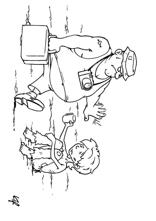 531x750 coloring - Beggar Drawing