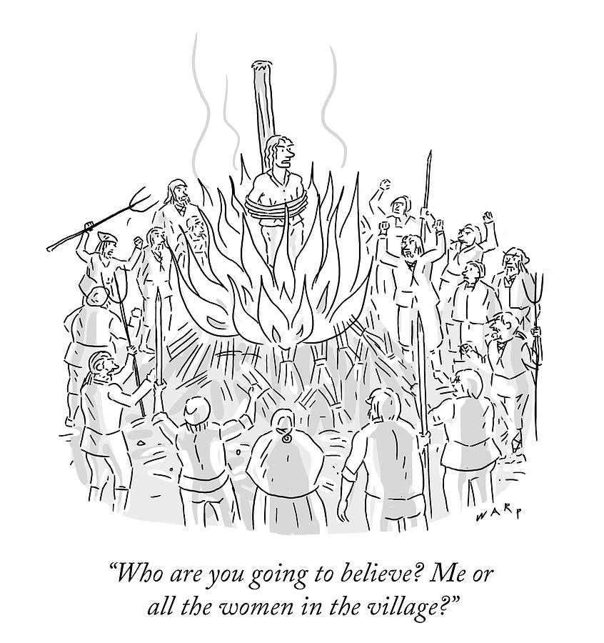 846x900 who are you going to believe drawing - Believe Drawing