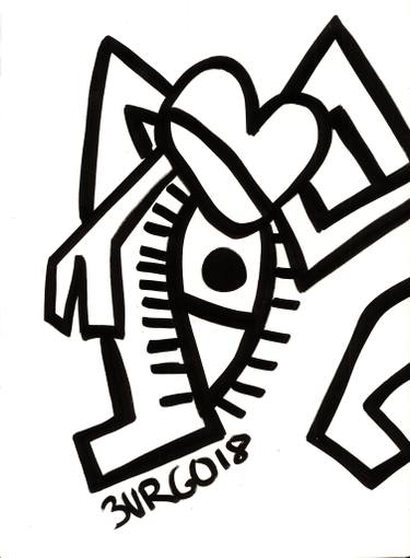 375x510 upside down monster drawing - Believe Drawing