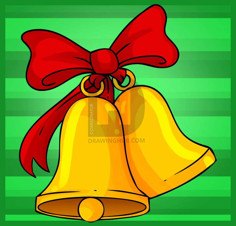 800x768 how to draw bells, step - Bell Drawing