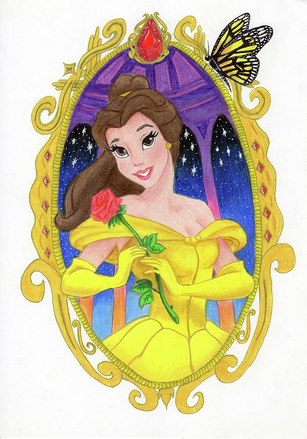 630x900 disney beauty and the beast princess belle drawing - Belle Drawing