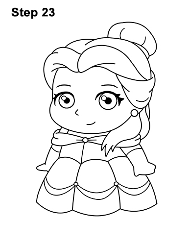386x500 how to draw belle - Belle Drawing