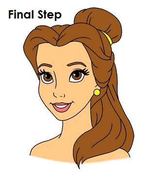 300x388 how to draw belle - Belle Drawing