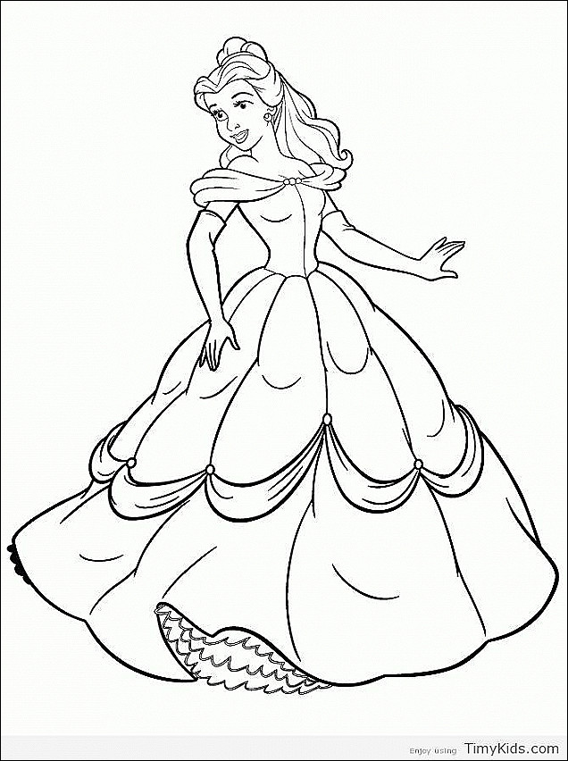 636x852 princess belle drawing free coloring sheets - Belle Drawing