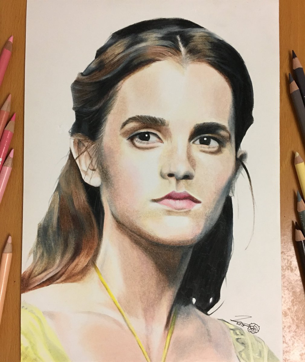 1010x1200 rosencheng on twitter drawing emma watson as belle - Belle Drawing